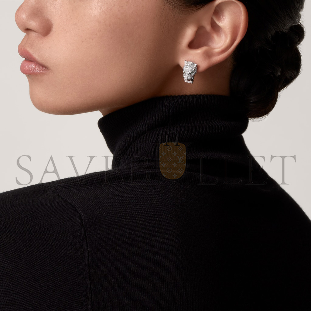 Ca*t*er panthÈre white gold de Ca*t*er earrings n8503200